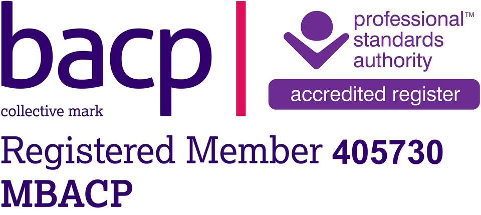British Association for Counselling and Psychotherapy registered member 405730, MBACP